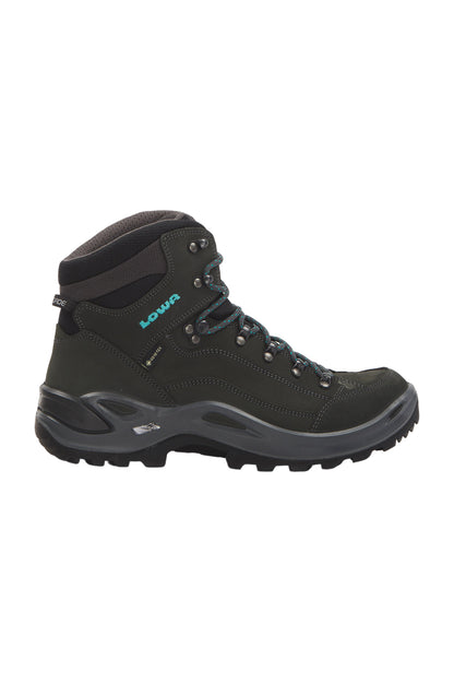 Lowa Renegade GTX MID Herren Wanderschuhe - Asphalt/Türkis