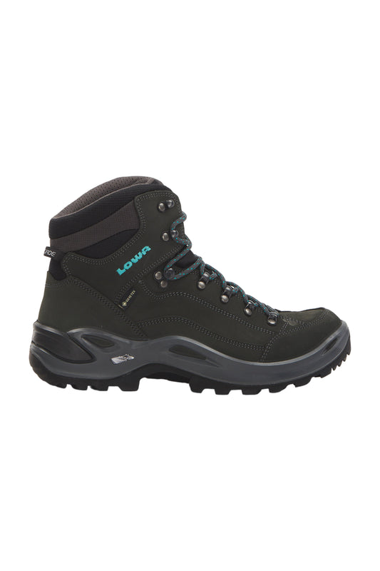 Lowa Renegade GTX MID Herren Wanderschuhe - Asphalt/Türkis