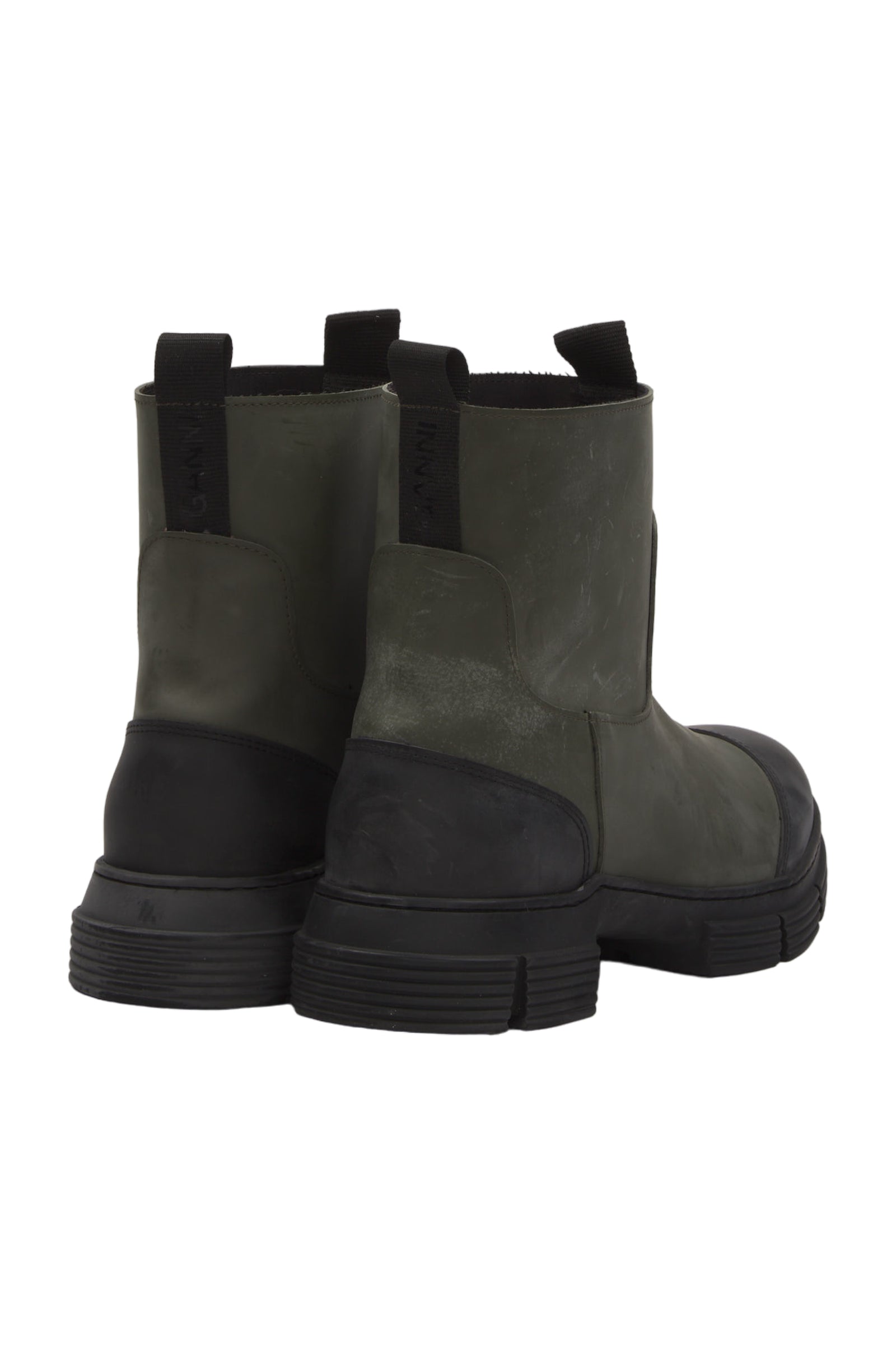 Ganni Gummistiefel Size 41 Grün 