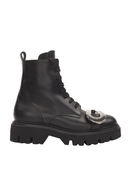 N°21 Schnürstiefeletten Size 40 Schwarz 