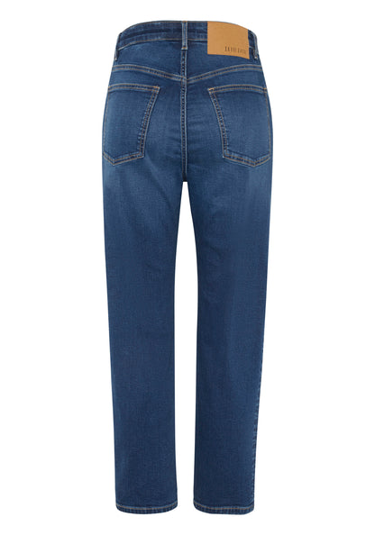 Detto Fatto Woman High Waist Cropped Straight Women, Jeans, Comfort Fit
