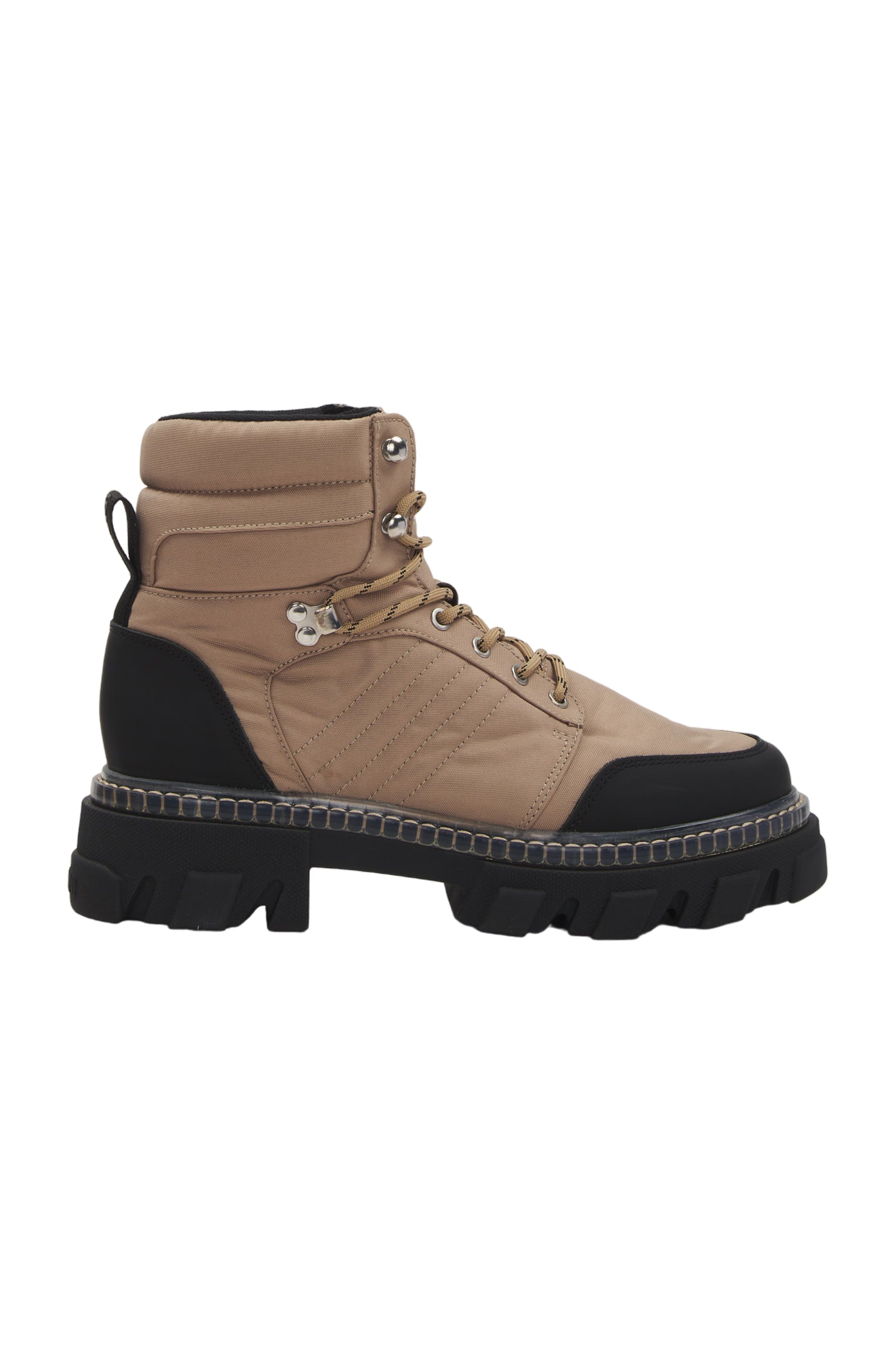 Ganni Schnürstiefeletten Size 40 Beige 