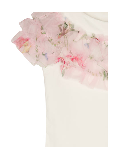 MonnaLisa T-Shirt Top Blumen Rüschen